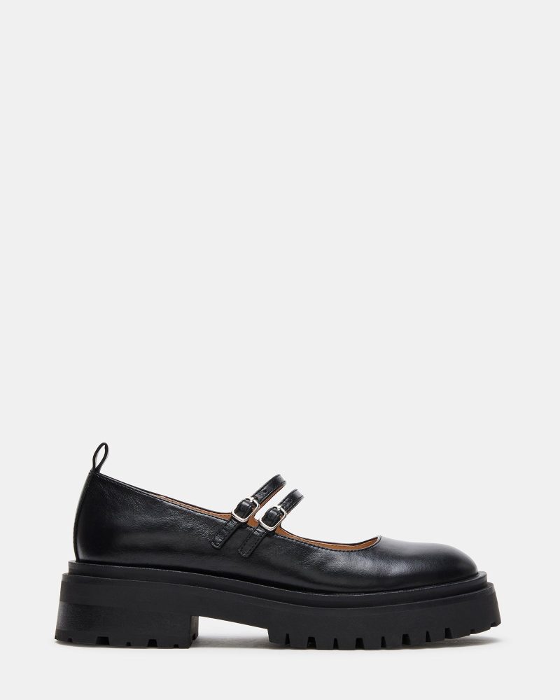 STEVEMADDEN SHOES LUCINE BLACK LEATHER 01