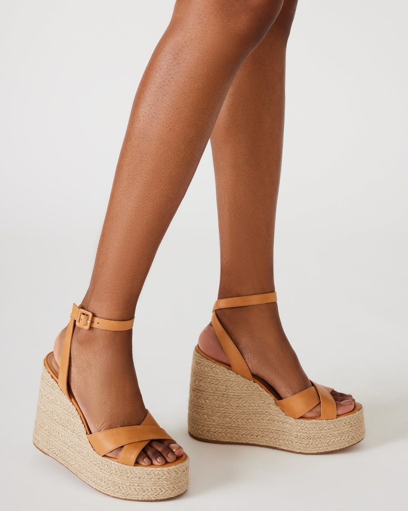 STEVEMADDEN SHOES LULAH COGNAC LE LEGS DOWN 0768