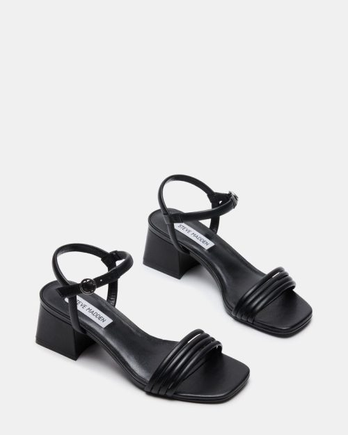 STEVEMADDEN SHOES LUSTER BLACK LEATHER 02