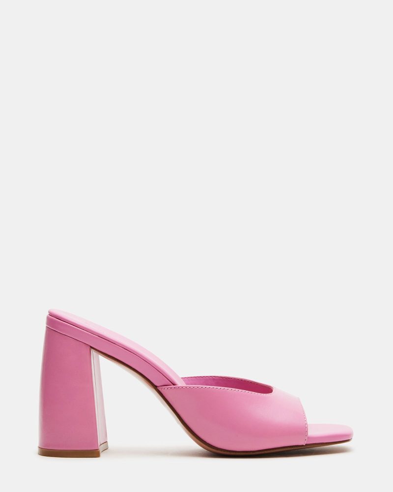 STEVEMADDEN SHOES MANIA PINK LEATHER 01