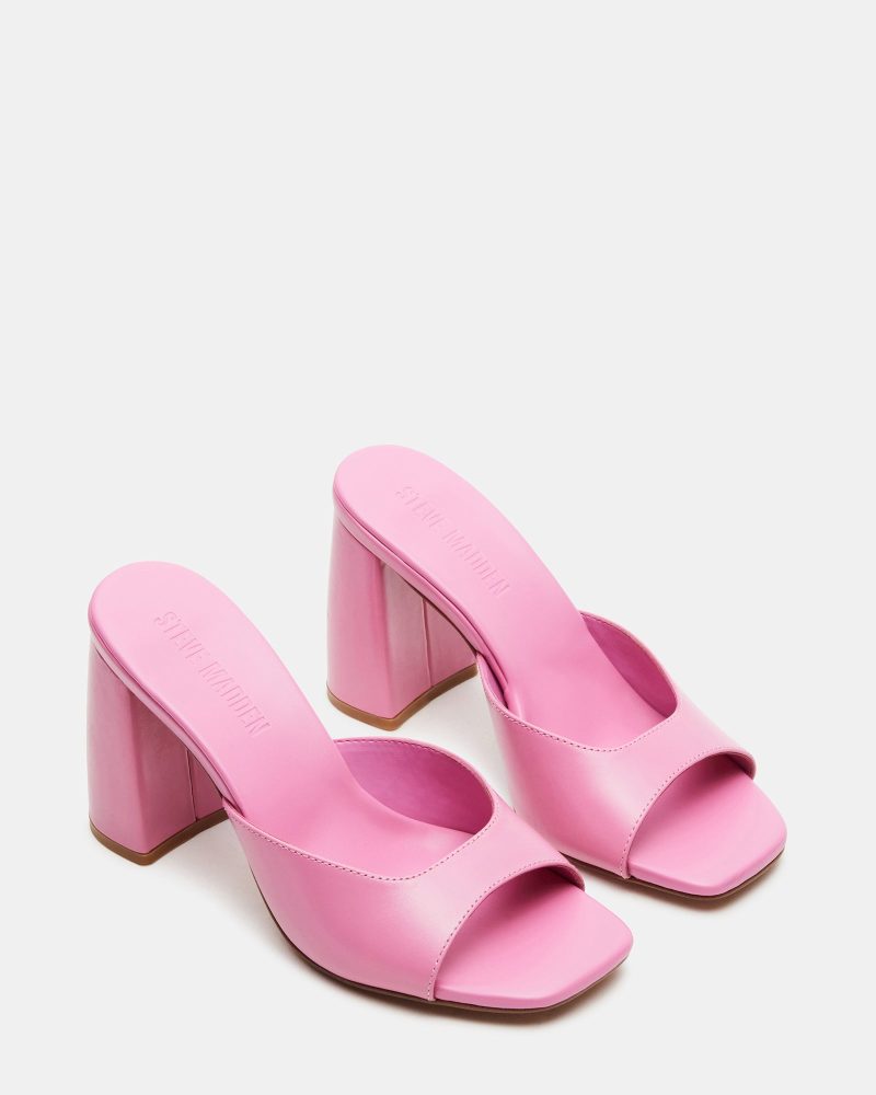 STEVEMADDEN SHOES MANIA PINK LEATHER 02