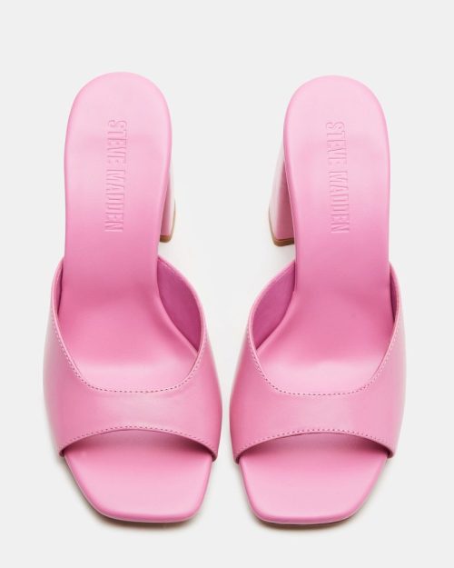 STEVEMADDEN SHOES MANIA PINK LEATHER 04