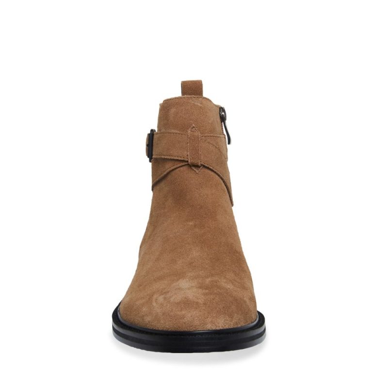 STEVEMADDEN SHOES MATTHEW TAUPE SUEDE FRONT