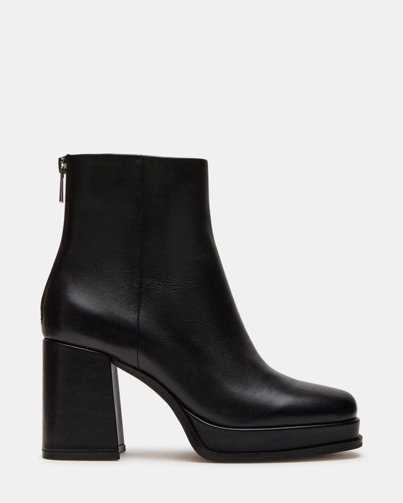 STEVEMADDEN SHOES MAXIE BLACK LEATHER