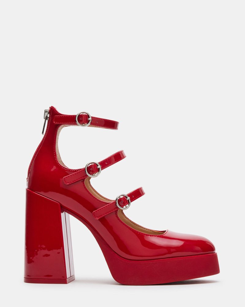 STEVEMADDEN SHOES QUAD RED PATENT 01