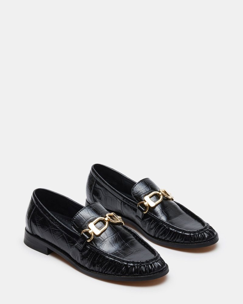 STEVEMADDEN SHOES RAIN BLACK CROCO 02