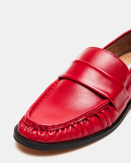 STEVEMADDEN SHOES RIDLEY RED LEATHER 04