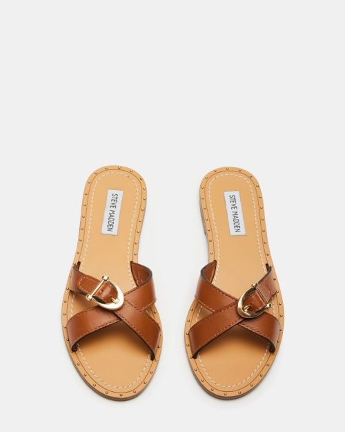 STEVEMADDEN SHOES RIZZ COGNAC LEATHER 04