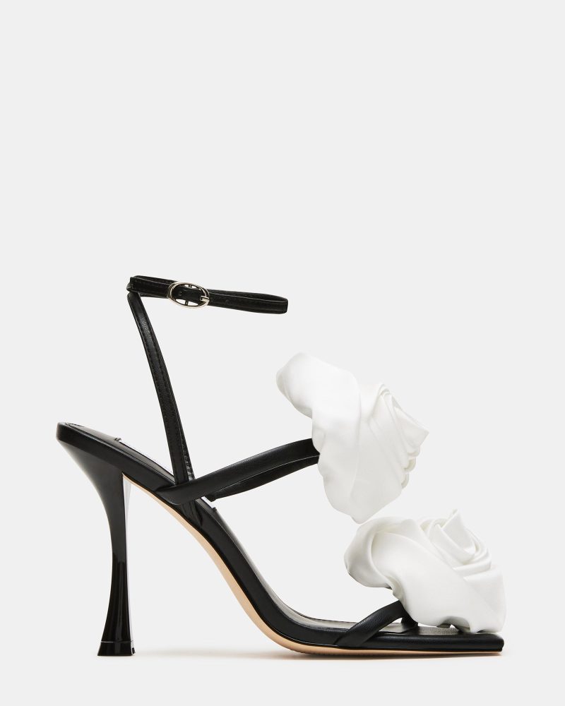 STEVEMADDEN SHOES ROSABEL BLACK WHITE