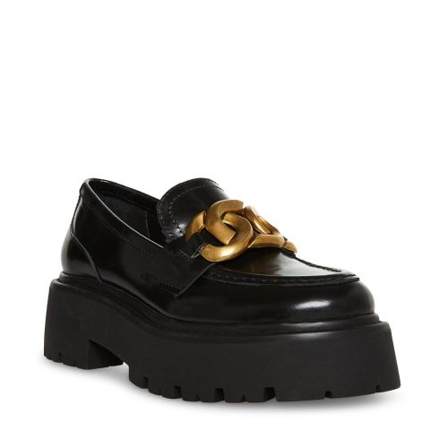 STEVEMADDEN SHOES ROVER BLACK LEATHER