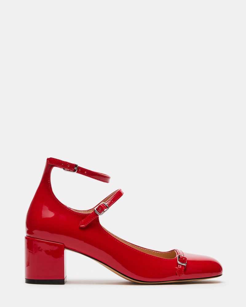 STEVEMADDEN SHOES SABRINA RED PATENT 01