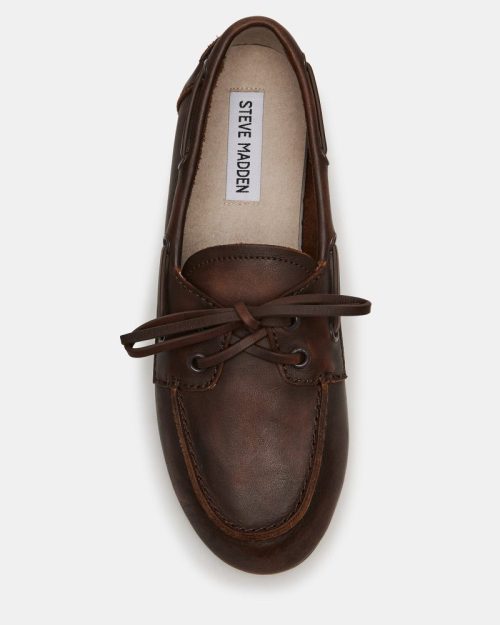 STEVEMADDEN SHOES SAG BROWN LEATHER 03