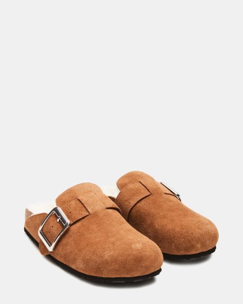 STEVEMADDEN SHOES SAM F TAN SUEDE 01