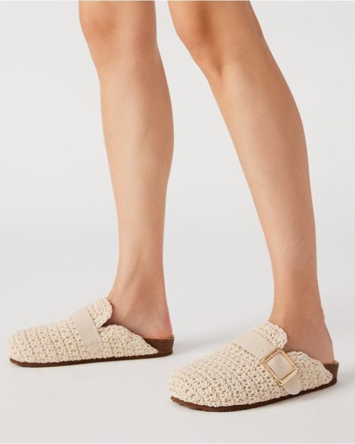 STEVEMADDEN SHOES SAM KNIT CREAM FABRIC 4598