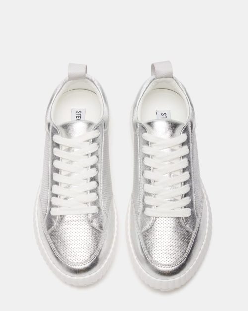 STEVEMADDEN SHOES SHOCK SILVER LEATHER 04