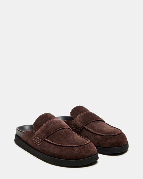 STEVEMADDEN SHOES SKIPPER CHOCOLATE BROWN SUEDE 01