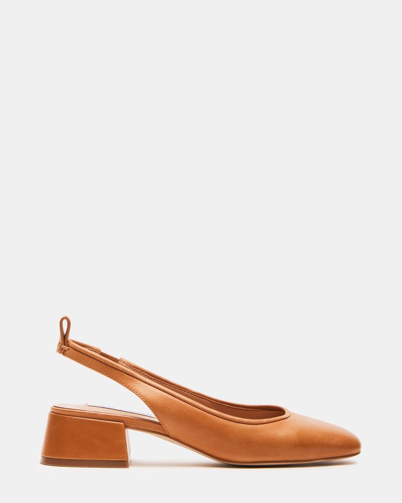 STEVEMADDEN SHOES SMITTEN TAN LEATHER