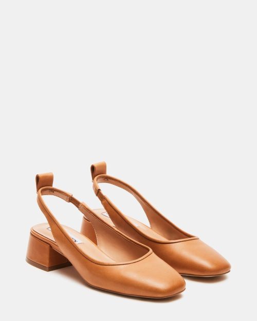 STEVEMADDEN SHOES SMITTEN TAN LEATHER 01