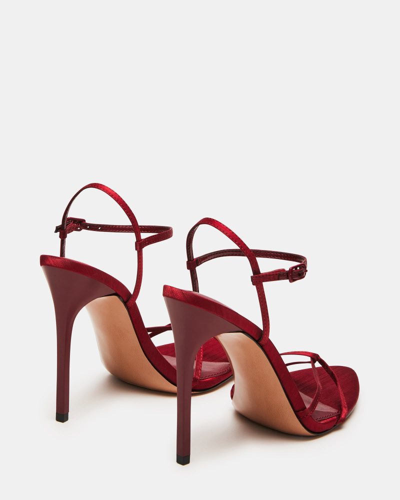 STEVEMADDEN SHOES STELLINA RED SATIN 02