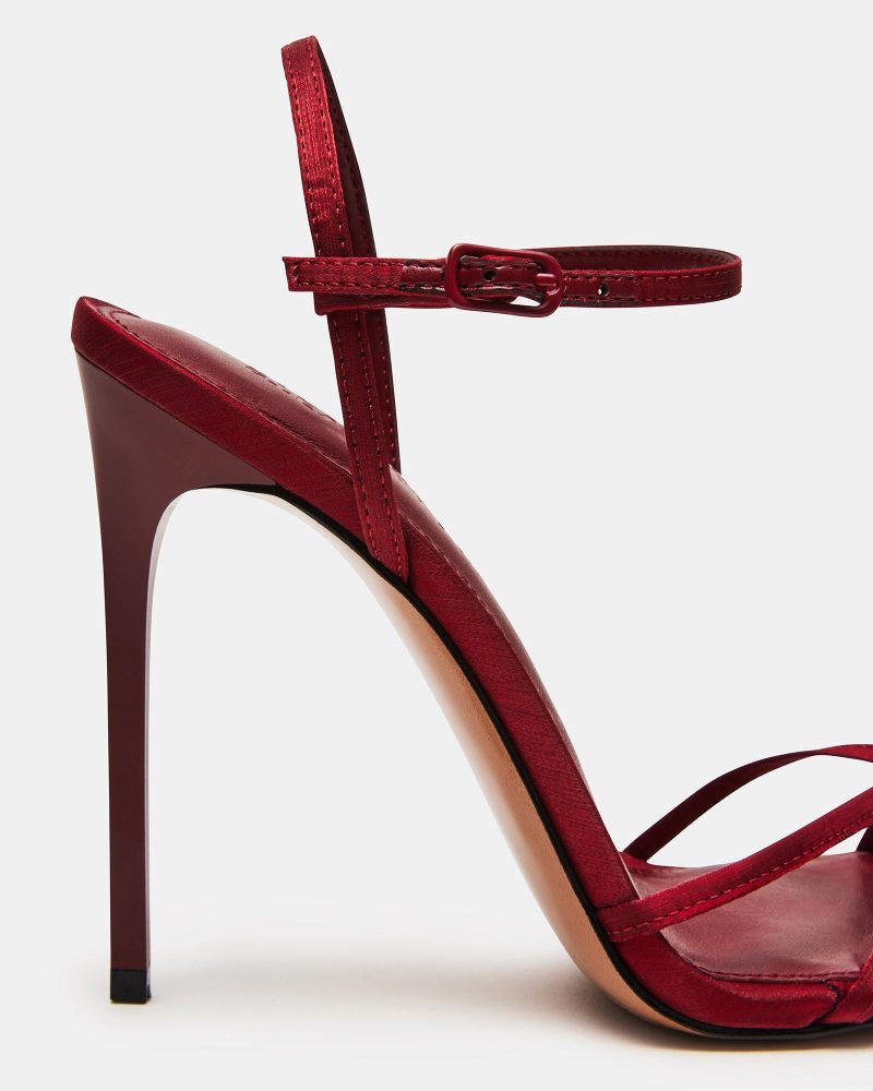 STEVEMADDEN SHOES STELLINA RED SATIN 03