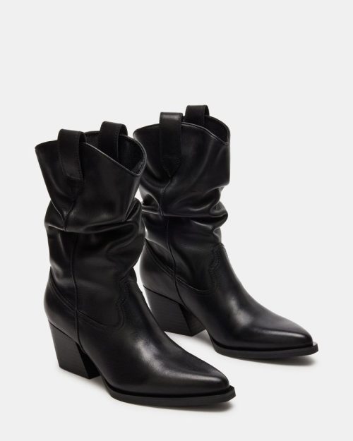 STEVEMADDEN SHOES TAOS BLACK LEATHER 02