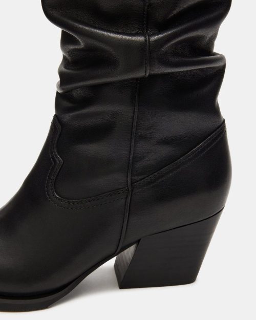 STEVEMADDEN SHOES TAOS BLACK LEATHER 05