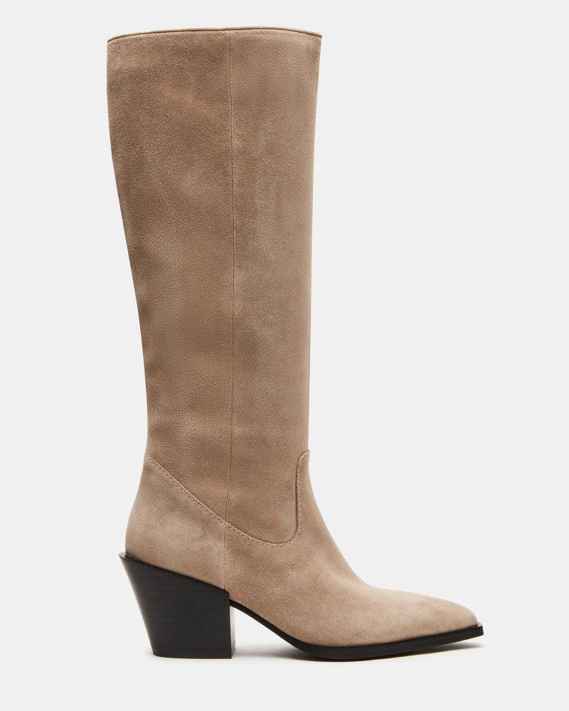 STEVEMADDEN SHOES TARA TAUPE SUEDE