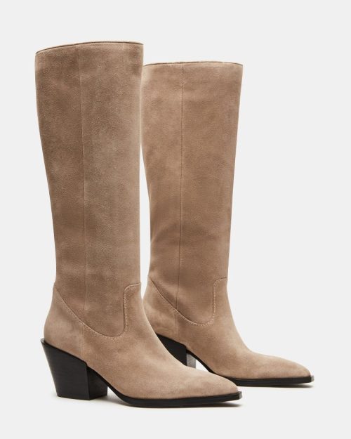 STEVEMADDEN SHOES TARA TAUPE SUEDE1