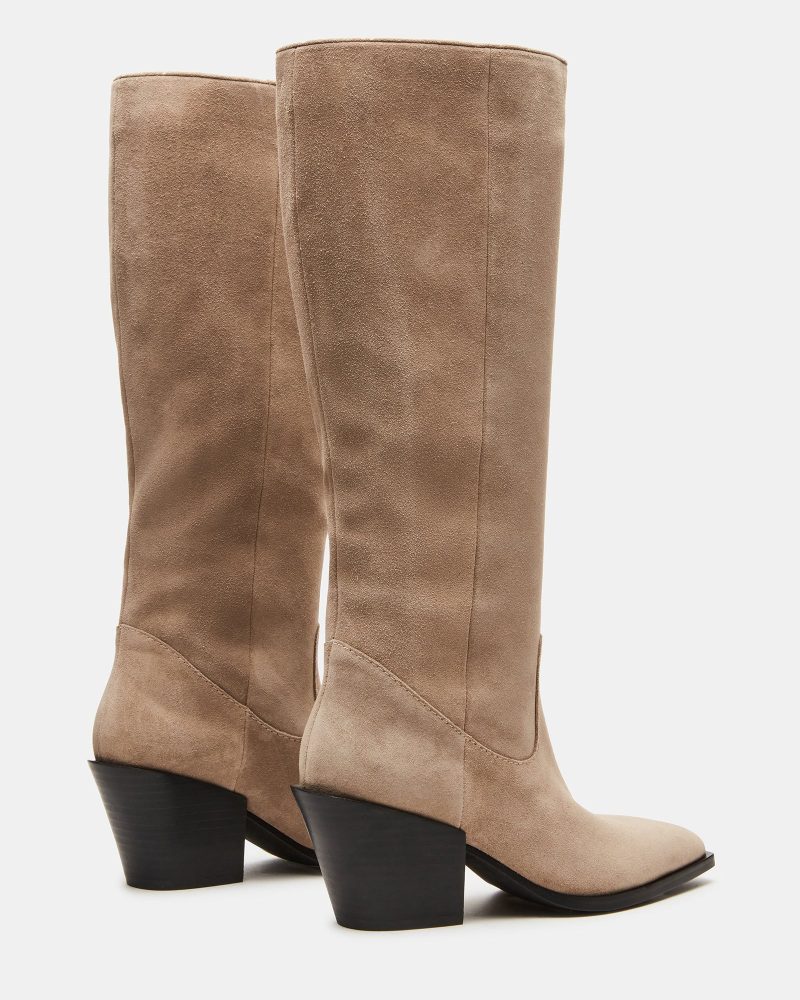 STEVEMADDEN SHOES TARA TAUPE SUEDE2