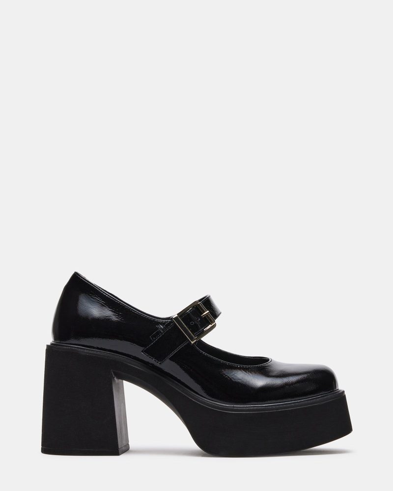 STEVEMADDEN SHOES TRISH BLACK PATENT 01