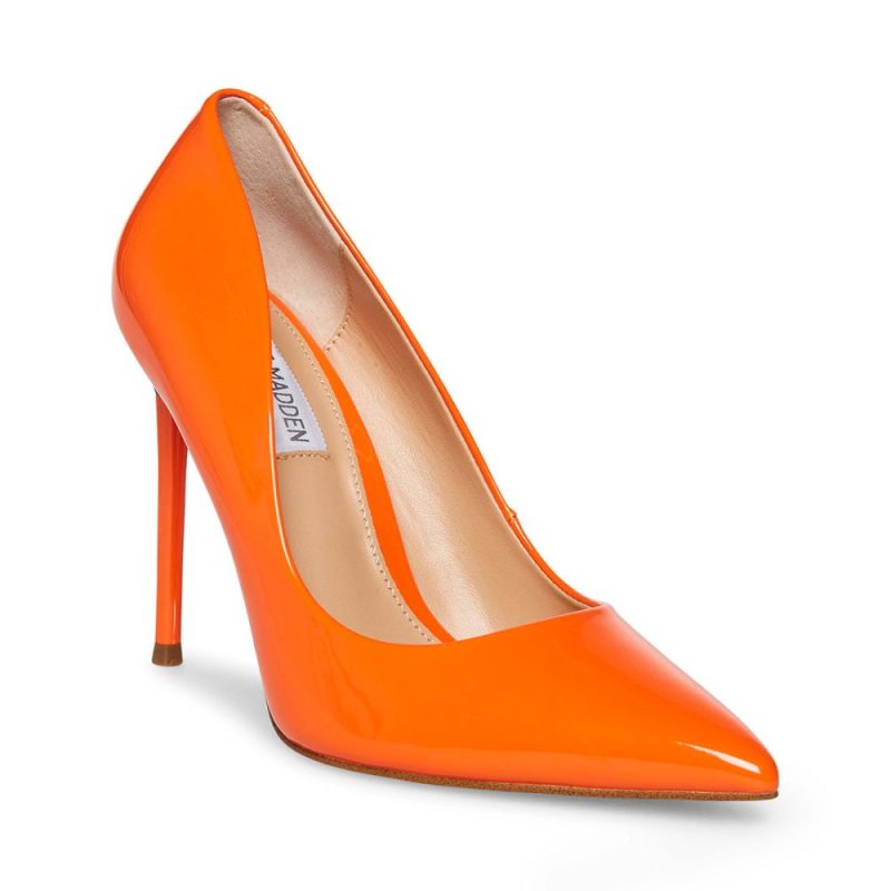 STEVEMADDEN SHOES VALA ORANGE PATENT