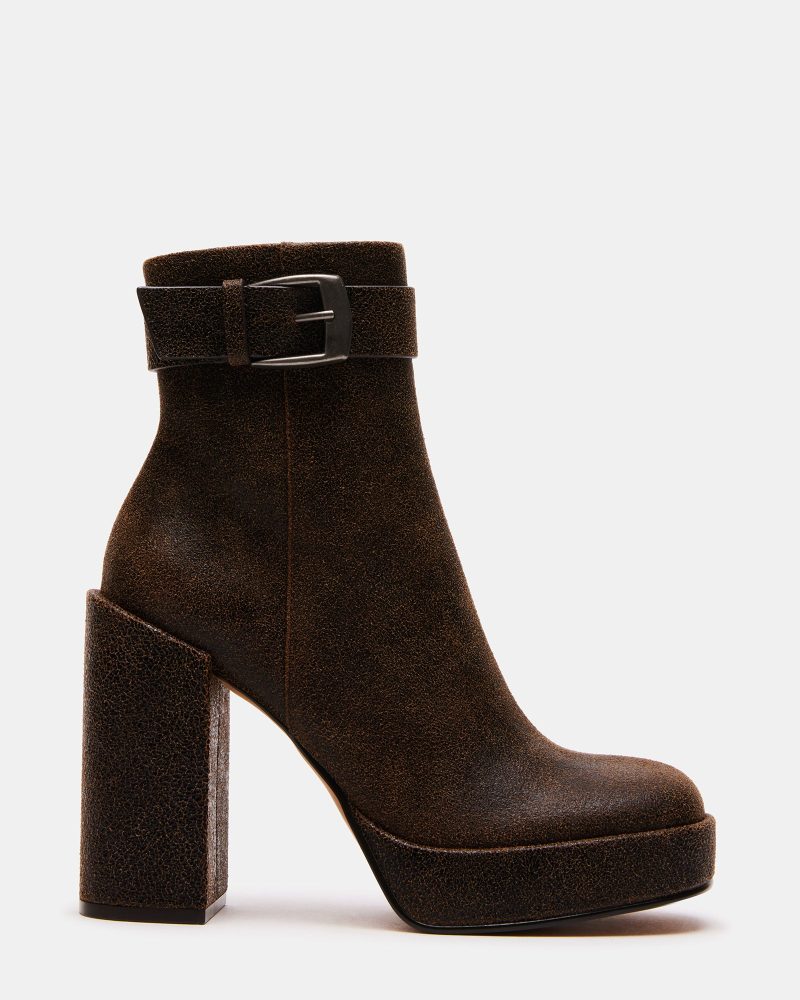 STEVEMADDEN SHOES ZIVA BROWN SUEDE